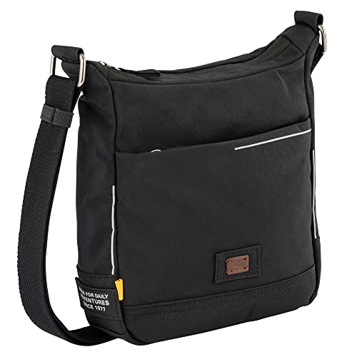 camel active City Herren Umhängetasche Crossbody Bag Mittelgroß Schwarz von camel active