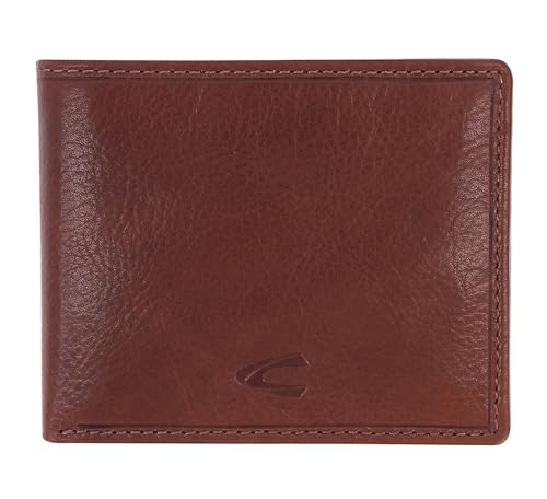 camel active Como Herren Geldbörse Klein Querformat RFID Leder Klein Cognac Braun von camel active