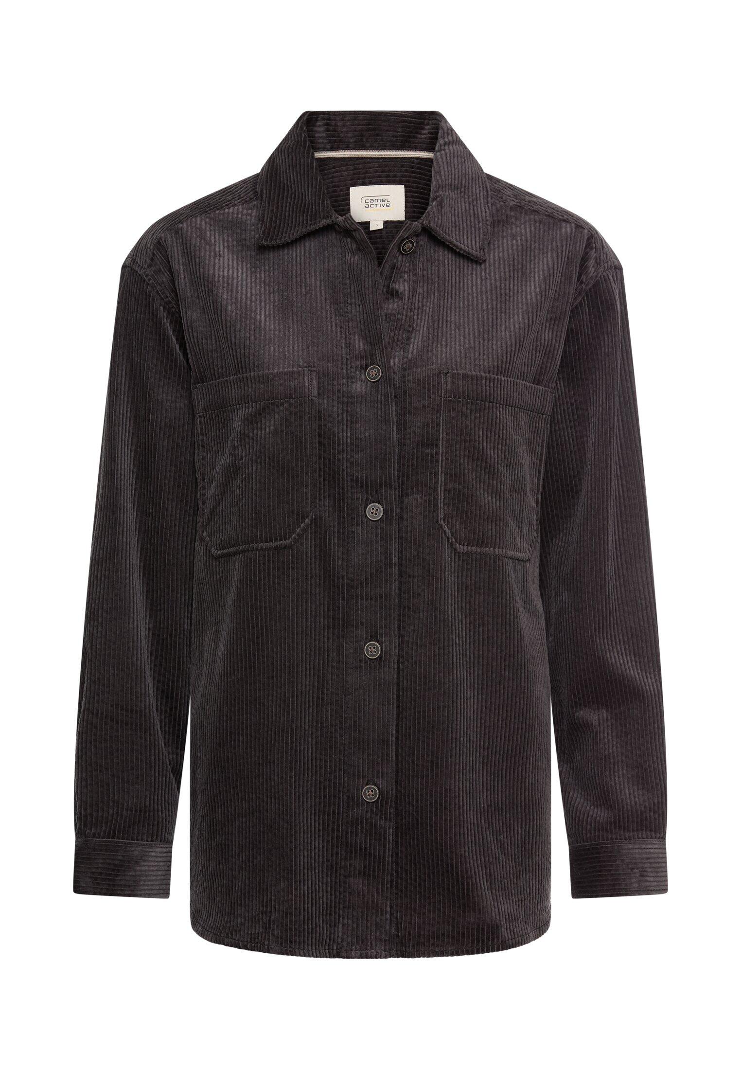 camel active - Cord-Bluse aus reiner Baumwolle - Gr. - M von camel active