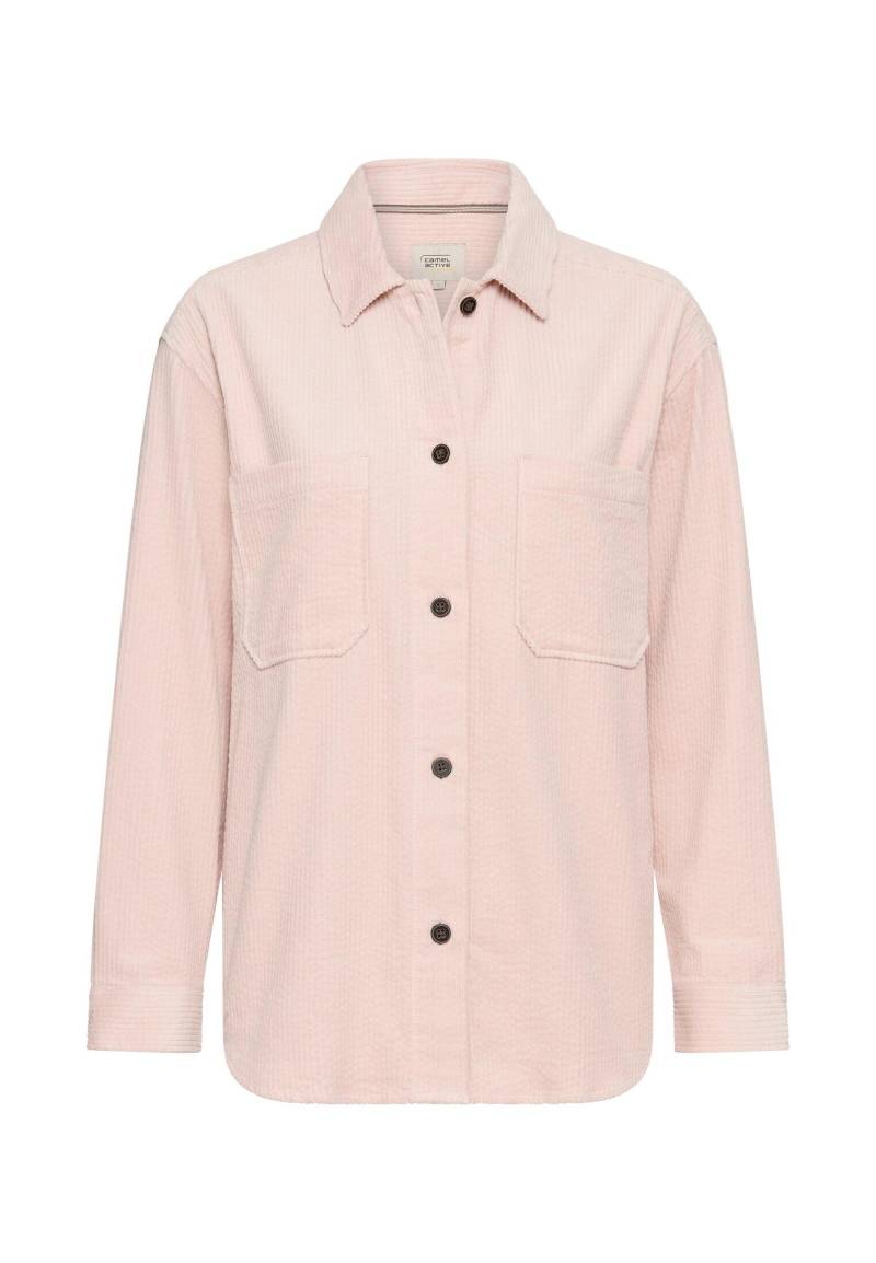 camel active - Cord-Bluse aus reiner Baumwolle mauve pink - Gr. - XS von camel active