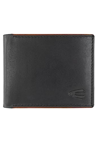 camel active Cruise Herren Geldbörse Klein Querformat RFID Leder Klein Schwarz von camel active