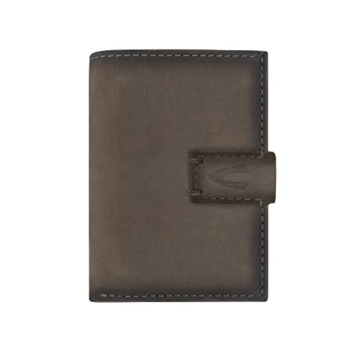 camel active Dallas Herren Kreditkartenetui Card Slider RFID Leder Mittelgroß Grau von camel active