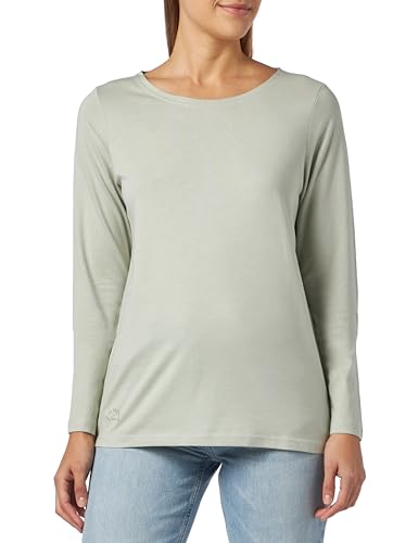 camel active Damen Langarmshirt aus Organic Cotton Grün Womenswear-M von camel active