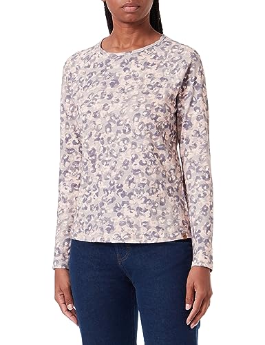 camel active Damen 309302/2t99 T-Shirt, AOP Zement, L EU von camel active