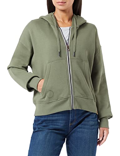 camel active Damen Kapuzen-Sweatjacke aus Baumwolle Oliv Womenswear-XL von camel active