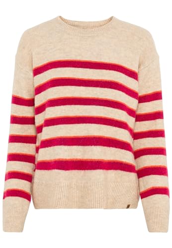 camel active Damen 309570/2k40 Sweatshirt, Straw Fantasy, XL EU von camel active