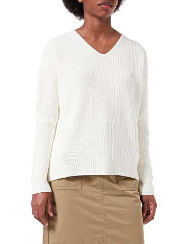 camel active Damen 309589/7K20 Pullover, Off White, XL von camel active