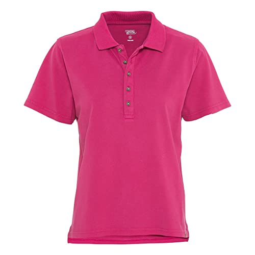 camel active Damen Kurzarm Poloshirt aus Organic Cotton Pink Womenswear-S von camel active