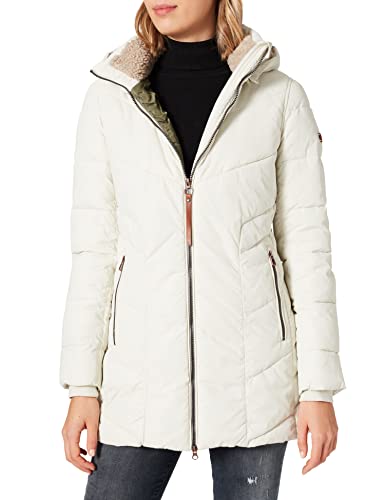 camel active Damen 310910/6E36 Mantel, Offwhite, 36 von camel active