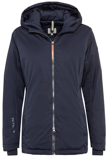 camel active Damen 320394/8F37 Jacket, Night Blue, 48 von camel active