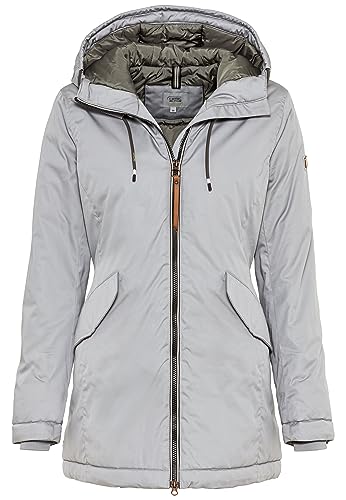 camel active Damen 320420/8F80 Jacket, Silver Grey, 36 von camel active