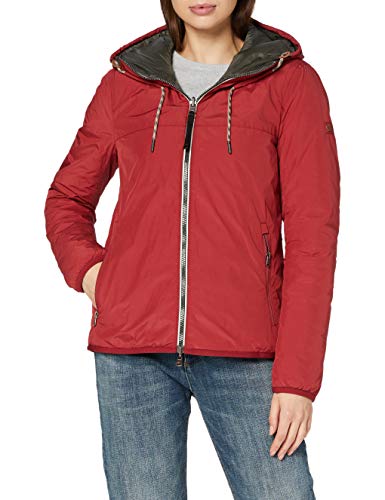 Camel active Damen 3206804R2653 Jacke, Wendejacke, Rot/Oliv, 38 von camel active