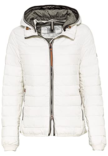 ESPRIT Damen Leichte Steppjacke mit Abnehmbarer Kapuze Blouson, Off White, 36 von camel active