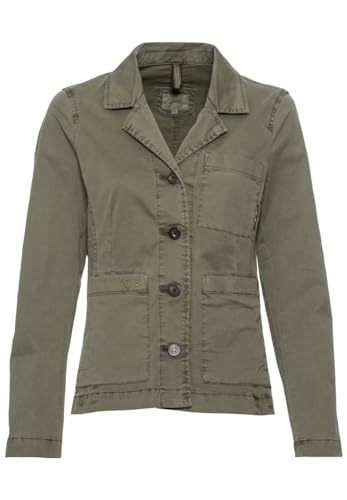 camel active Damen 342105-3F38 Lässiger Blazer, Olive, 38 von camel active