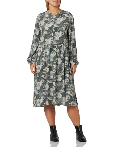 camel active Damen 391350/2s11 Kleid, AOP Smoke Khaki, S EU von camel active