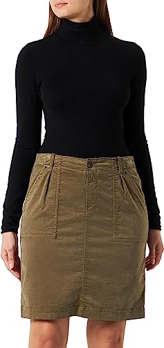 camel active Damen 392065/8F48 Kleid, Grey Olive, 48 von camel active