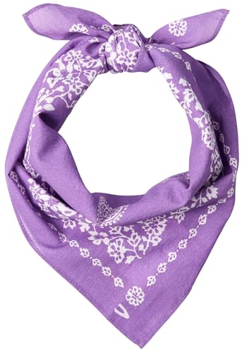 camel active Damen Bandana aus reiner Baumwolle Lila-Weiß, womenswear-OS von camel active