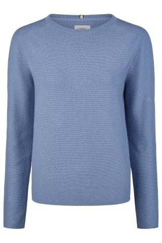 camel active Damen Basic Strickpullover mit Rundhalsausschnitt Pullover, Mittelblau, L camel active Damen Basic Strickpullover mit Rundhalsausschnitt Pullover, Mittelblau, L von camel active