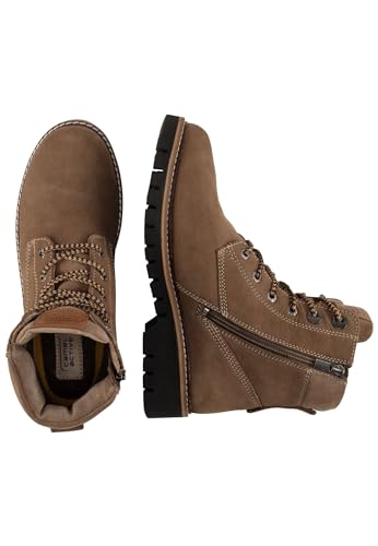camel active Damen Schnürboot aus Nubuk Rindsleder Braun, womenswear-38 von camel active