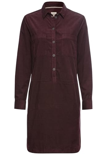 camel active Damen Cordkleid aus Reiner Baumwolle Dunkelrot, Womenswear-XXL von camel active