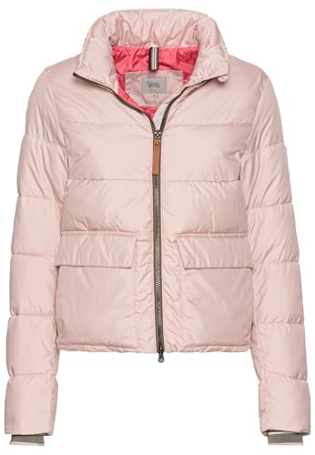 camel active Damen Cropped Pufferjacke aus recyceltem Polyester Rosa, womenswear-36 von camel active