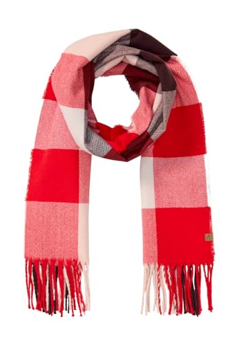 camel active Damen Feiner Webschal mit kariertem Muster Pink, womenswear-OS von camel active