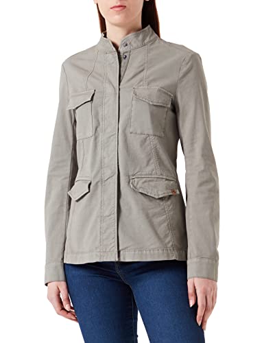 camel active Damen Fieldjacket aus Einem Baumwoll-Mix Blouson, Oliv, 36 von camel active