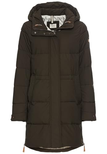 camel active Damen Gesteppte Jacke mit daunenartiger Füllung Dunkelgrün, womenswear-48 von camel active