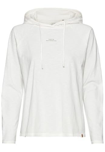 camel active Damen Hoodie aus Reiner Baumwolle Milchweiß, Womenswear-XXL von camel active