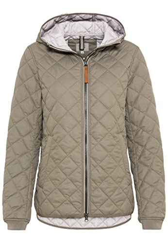 camel active Damen Jacke mit Diamant Steppung Jacket, Oliv, 36 von camel active