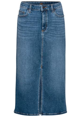 camel active Damen Jeansrock im Used-Look Dunkelblau, womenswear-42 von camel active