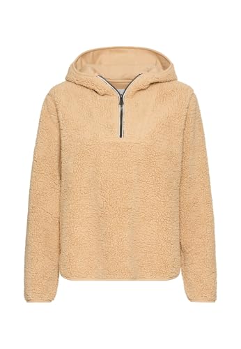 camel active Damen Kapuzenpullover aus Teddyfleece Karamell, Womenswear-L von camel active