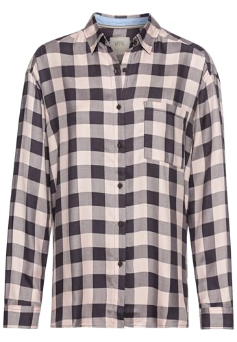 camel active Damen Karobluse aus Reiner Viskose Pink, Womenswear-L von camel active