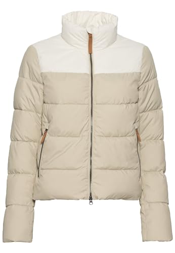 camel active Damen Kurze Pufferjacke aus recyceltem Polyester Beige, womenswear-40 von camel active