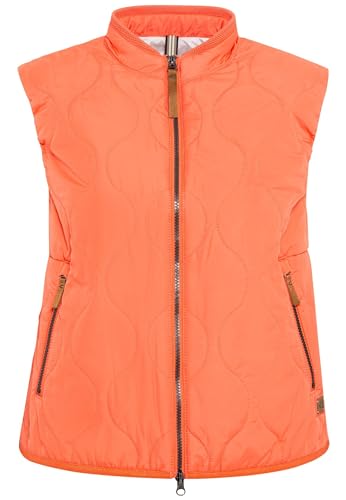 camel active Damen Kurze Steppweste aus recyceltem Polyester Nectarine, womenswear-38 von camel active
