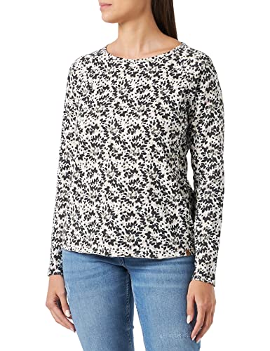 camel active Damen Langarmshirt aus Bio-Baumwolle T-Shirt, Mehrfarbig, M von camel active