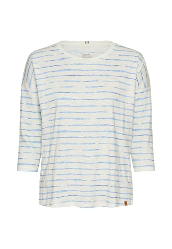 camel active Damen Langarmshirt aus Reiner Baumwolle Blau, Womenswear-XXL von camel active