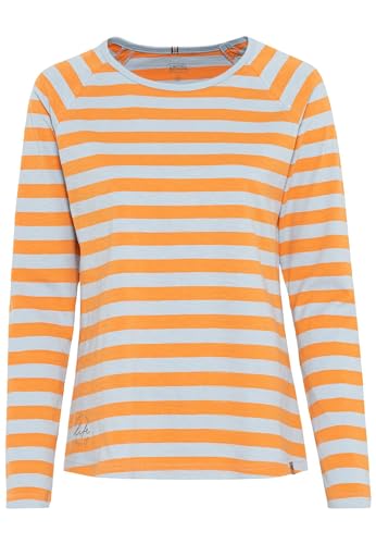 camel active Damen Langarmshirt aus nachhaltiger Baumwolle Orange Womenswear-XL von camel active