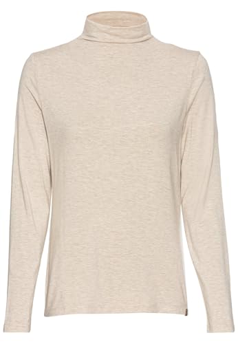 camel active Damen Langarmshirt mit Rollkragen Beige, Womenswear-XXL von camel active
