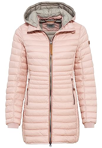 camel active Damen Lange Steppjacke mit abnehmbarer Kapuze Rose womenswear-40 von camel active