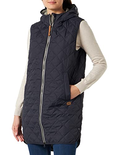 camel active Damen Steppweste aus recyceltem Polyester Dunkelblau, womenswear-36 von camel active