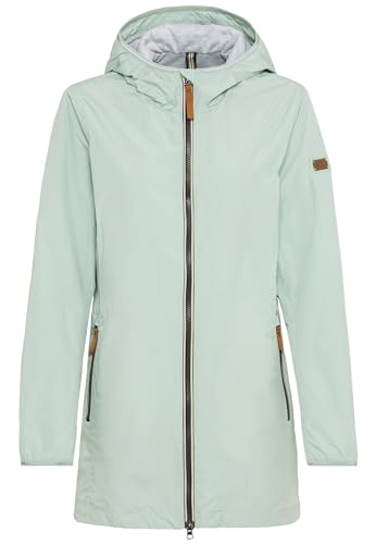 camel active Damen Langer Windbreaker aus recyceltem Polyester Mint, womenswear-38 von camel active