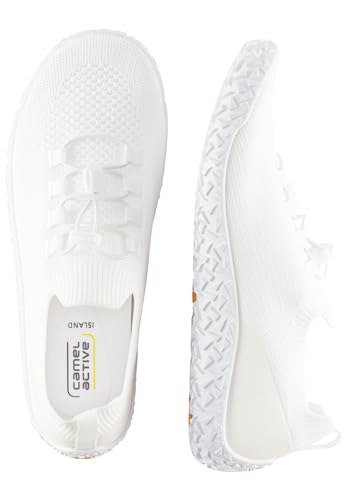 camel active Damen Leichte Barfußschuhe aus Mesh Weiß womenswear-41 von camel active