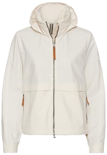 camel active Damen Leichte Jacke mit verstaubarer Kapuze Perlweiß, womenswear-42 von camel active