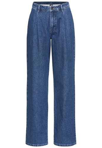 camel active Damen Loose Fit Denim aus Reiner Baumwolle Mid Blue Used, womenswear-30/32 von camel active
