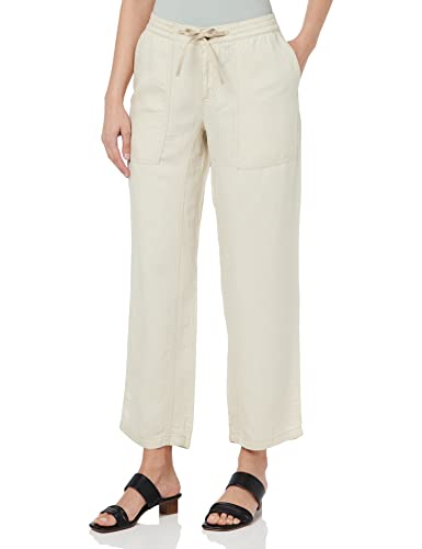 camel active Damen Loose Fit Workerhose mit Tencel™ Lyocell Wollweiß, womenswear-34/30 von camel active