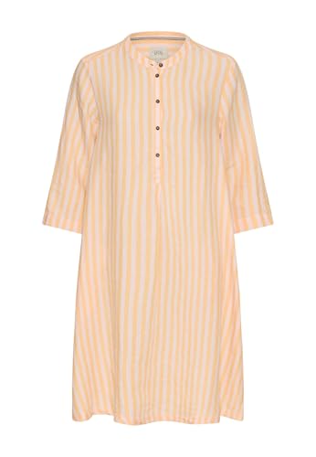 camel active Damen Mittellanges Kleid mit Rückenfalte Orange, Womenswear-XXL von camel active