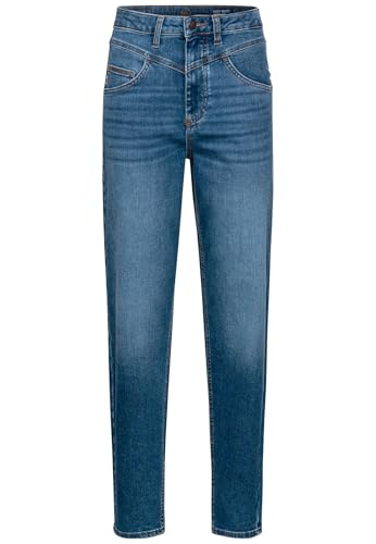 camel active Damen Mom Fit 5-Pocket Jeans Dunkelblau, womenswear-30/32 von camel active