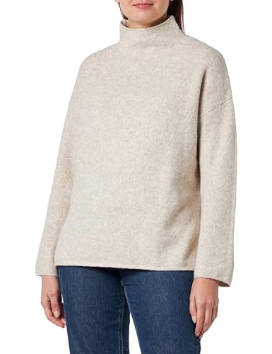 camel active Damen Oversized Strickpullover mit Rollkragen Mandel, Womenswear-XL von camel active