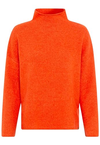 camel active Damen Oversized Strickpullover mit Rollkragen Orange, Womenswear-XS von camel active